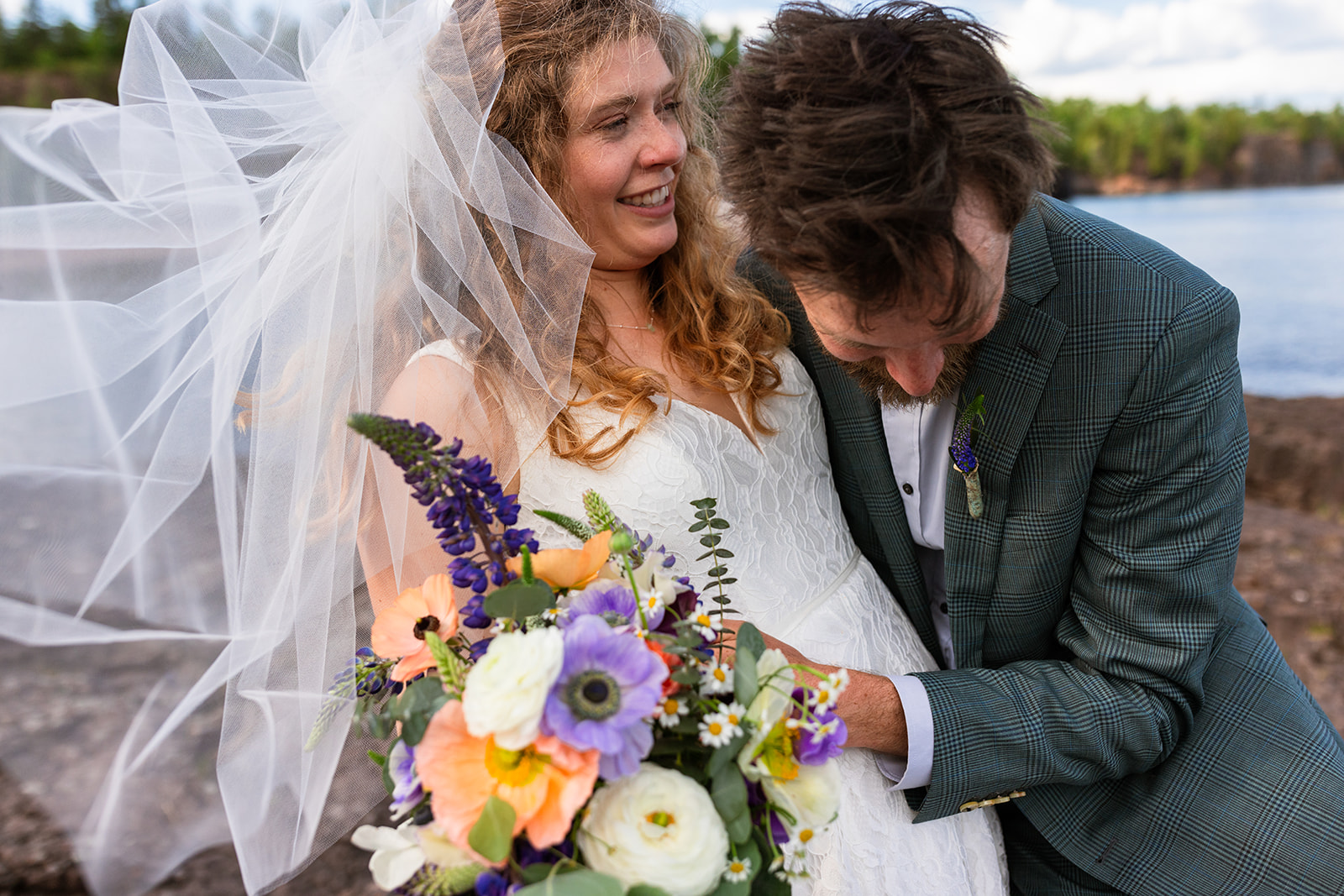 Clare and Michael Wedding, Gooseberry Falls State Park, Two Harbors, MN